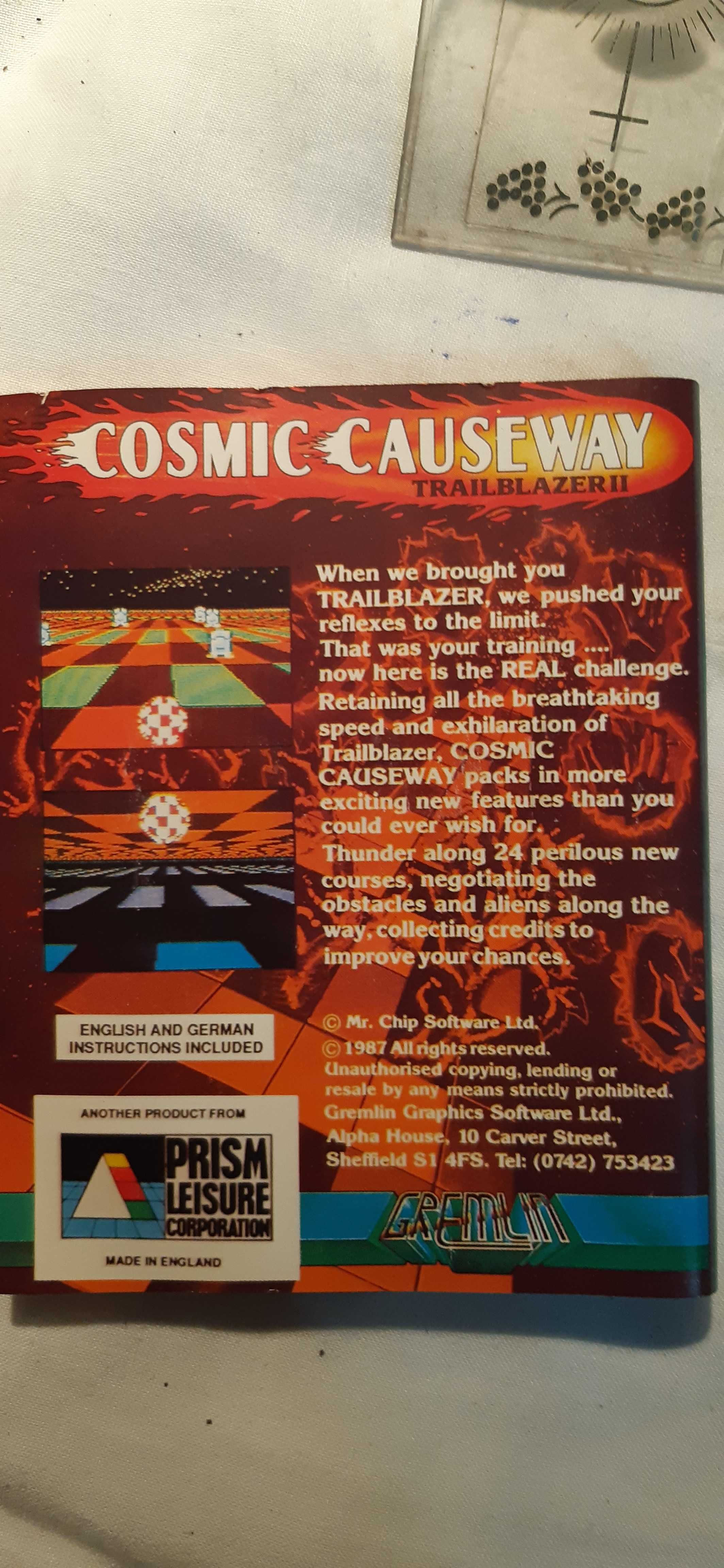 Cosmic Causeway: Trailblazer II c64 c128 okładka dla kolekcjonerów