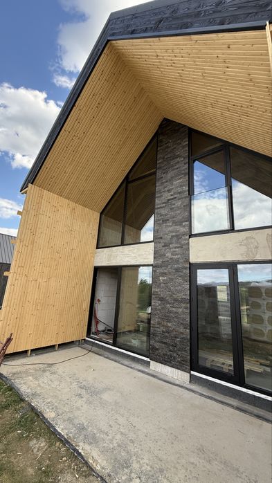 Deska elewacyjna duo romb lamele modrzew świerk