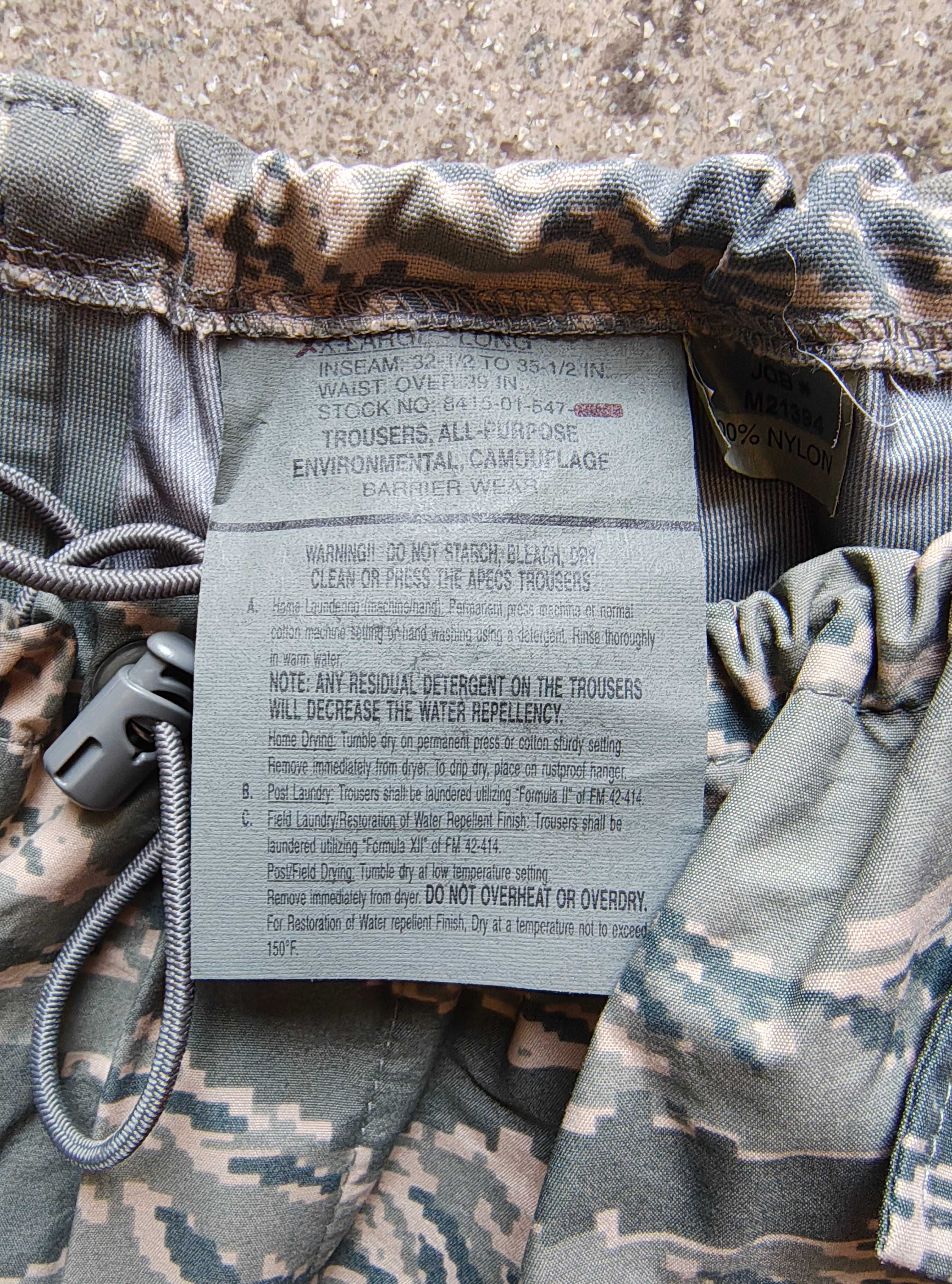 Spodnie US Army GORE-TEX USAF Digital Tiger Stripe XL Long KONTRKTOWE