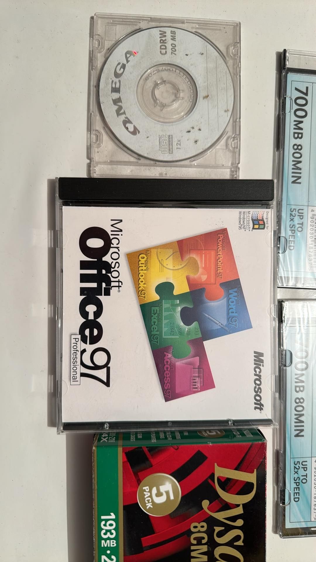 Zestaw microsoft office 97 minidisc mini disc cd-r
