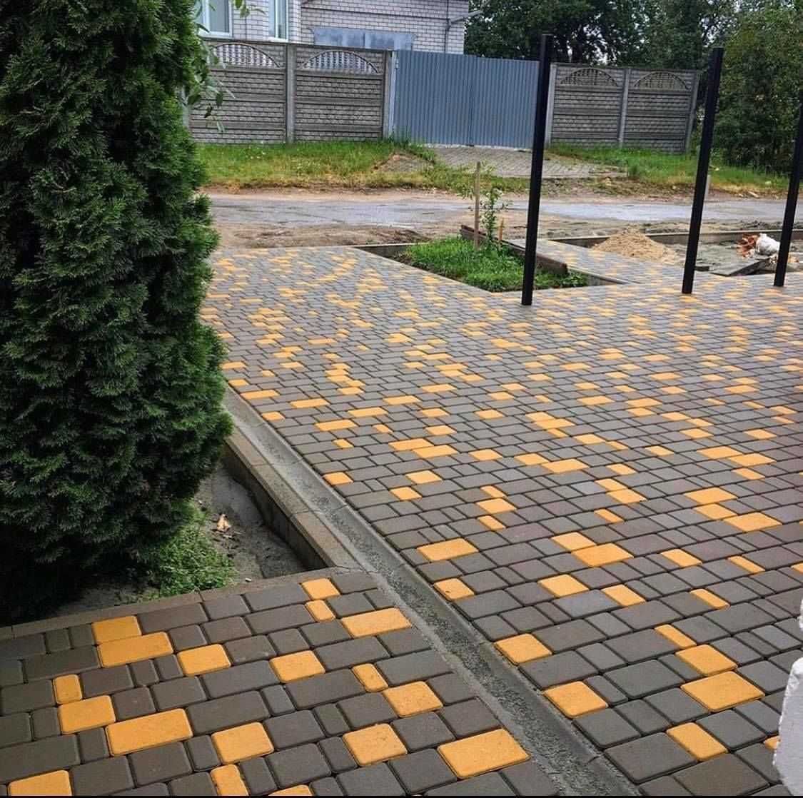 Укладка тротуарной плитки