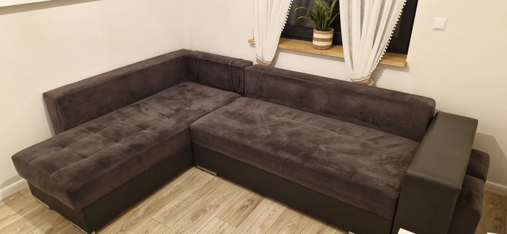 Narożnik z funkcją spania dwustronny