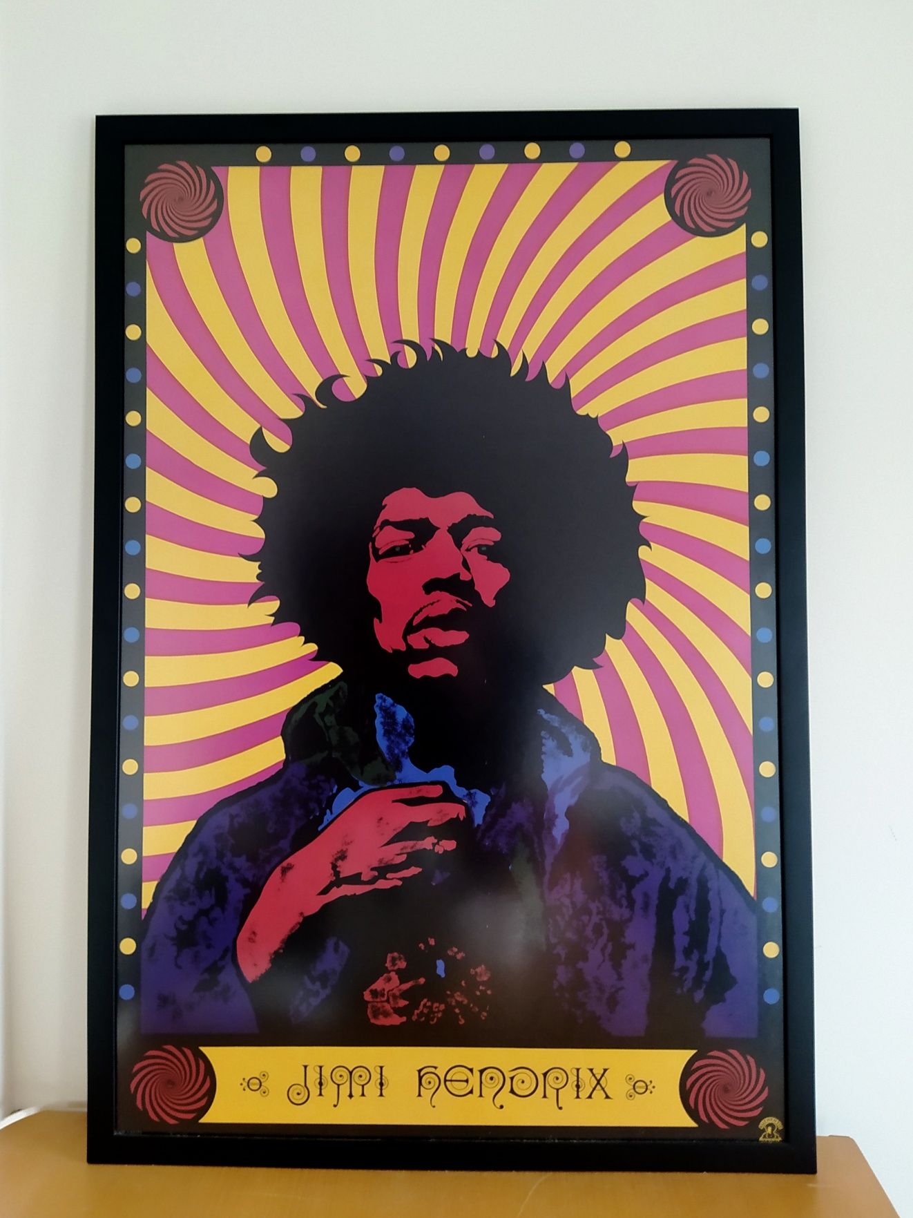 Poster Jimi Hendrix Emoldurado
