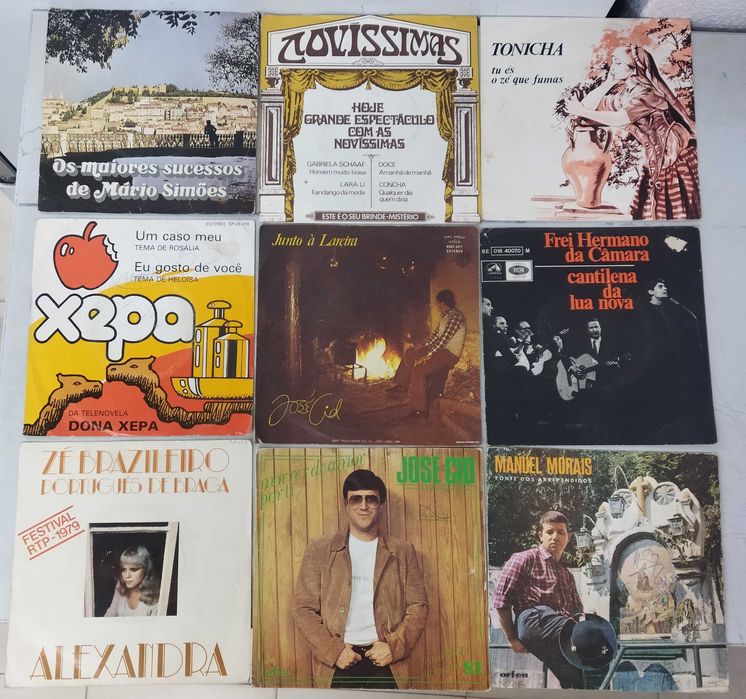 Vinil. Lote 50 Singles Música Portuguesa
