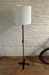 Lampa podłogowa IKEA BARLAST czarny biały 150 cm