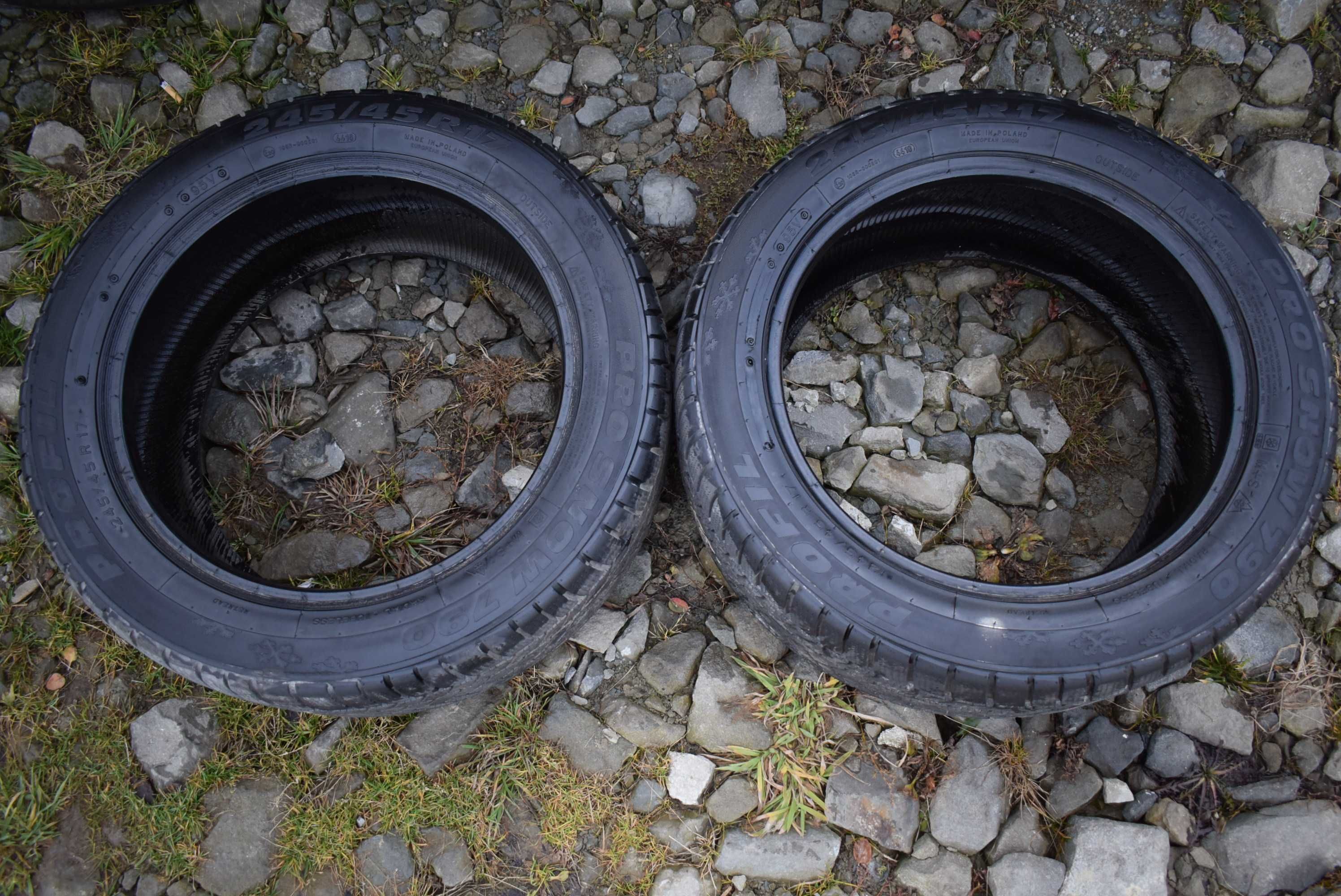 2x opona Profil Pro Snow 790 245/45 R17 6.5 mm 16r.
