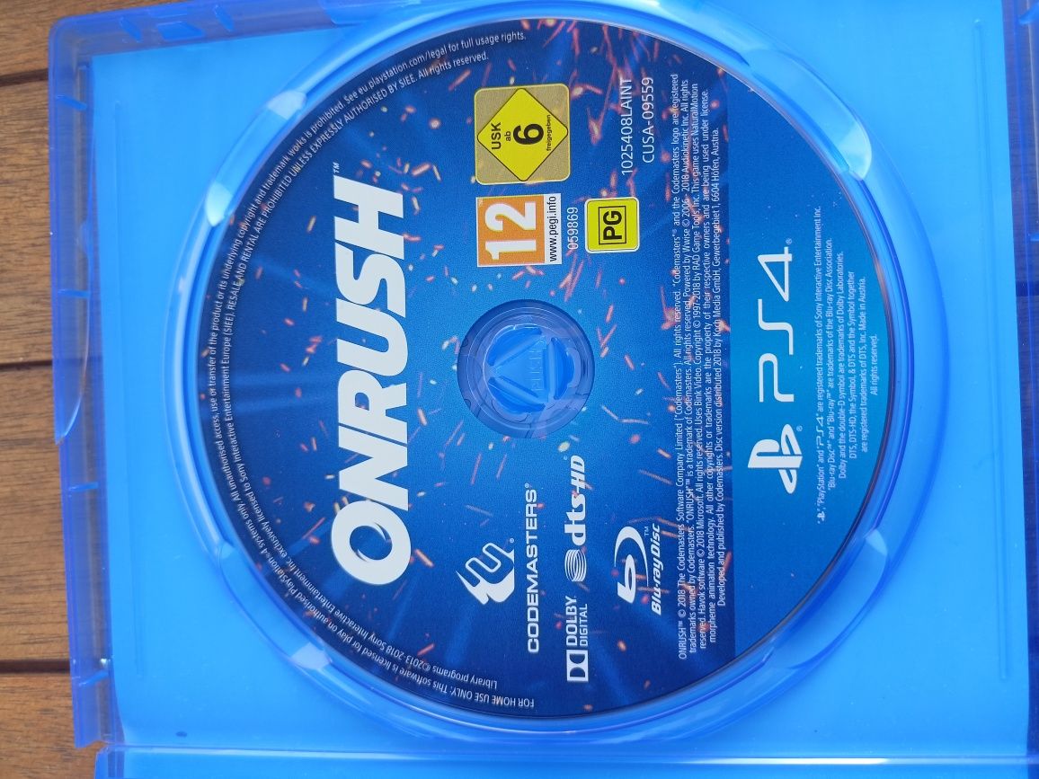 PS4 ONRUSH gra wyscigowa