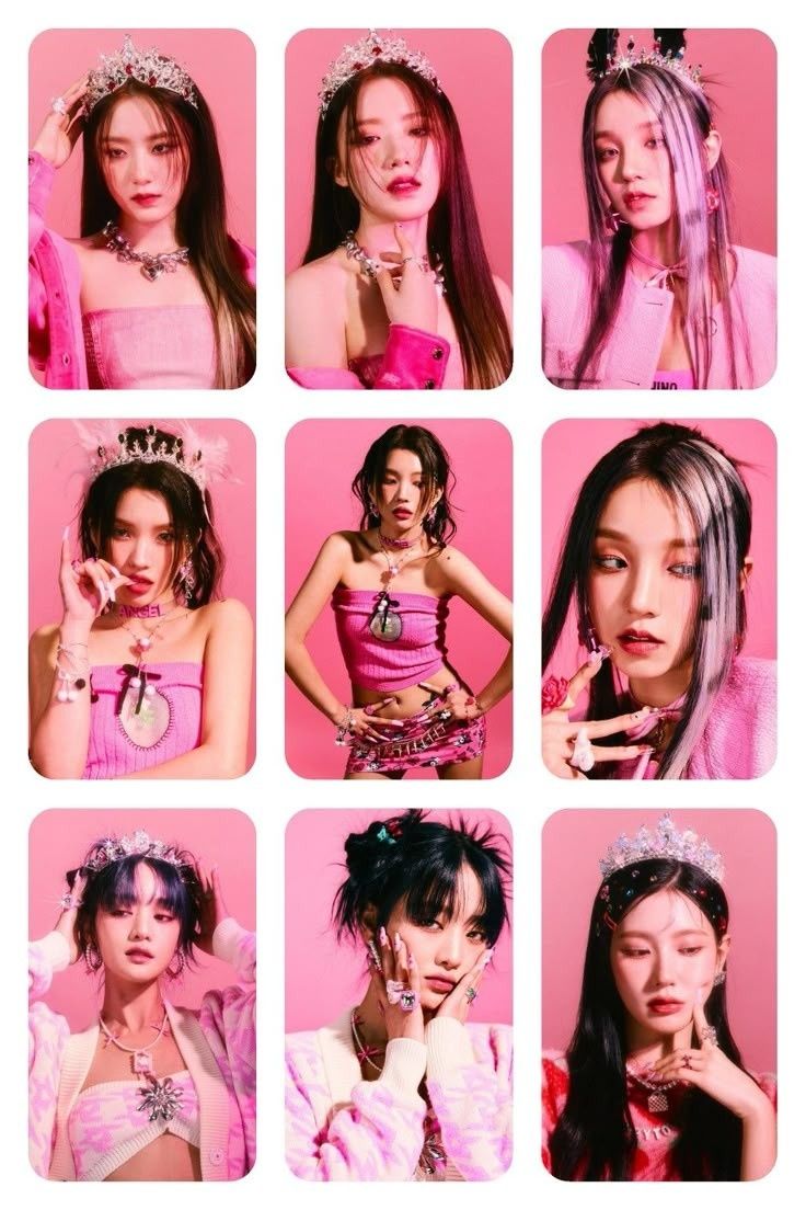 Карти кпоп, група (g)-idle,black pink та itzy