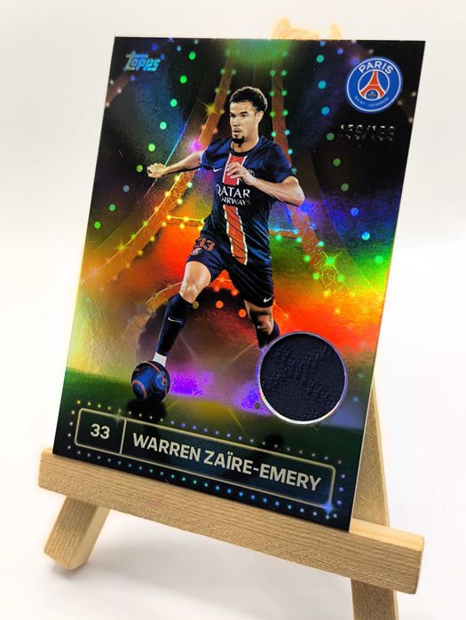 Karta Topps 24/25 Warren Zaïre-Emery PSG Relic Limit 159/199 Koszulka