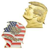 Odznaka zwolennika Donalda Trumpa złocona Nowa