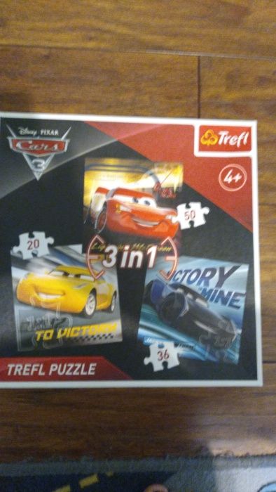 Puzzle AUTA Cars 3w1 Trefl 4+
