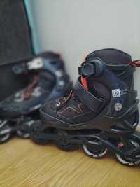 Patins em linha em bom estado. Tam: 32-35