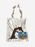 Torba bawełniana tote bag jamnik dwchshund pies spiara prezent ryba