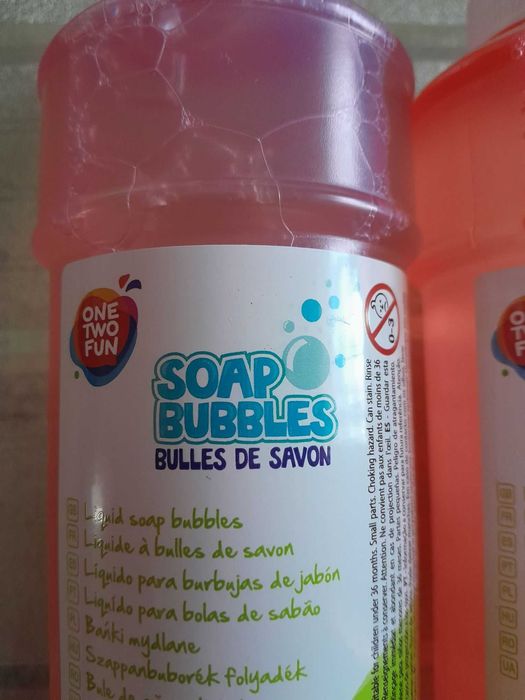 Garrafa de liquído para bolas de sabão - NOVAS