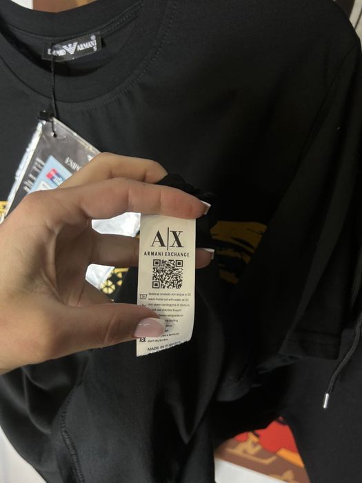 КОСТЮМ A|X Мужской спортивный костюм Armani Exchange 2025 черный люкс