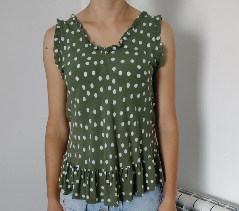 Bluzka z wiskozy na ramiączkach, 36 / 38