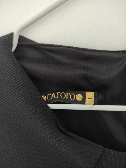 Macacão preto, marca Cafofo , como novo