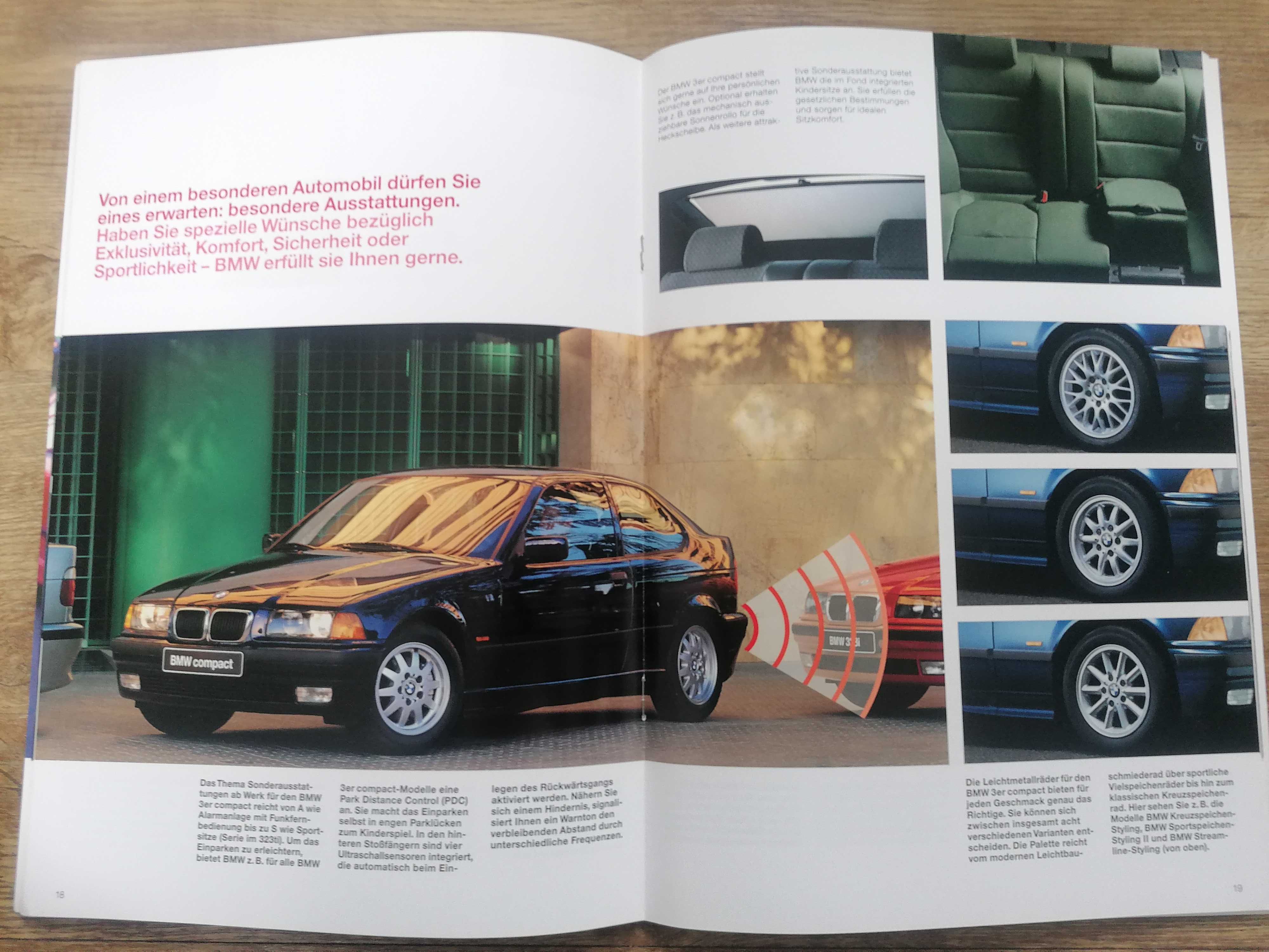 Prospekt BMW 3 E36 Compact 316i, 323ti, 318tds