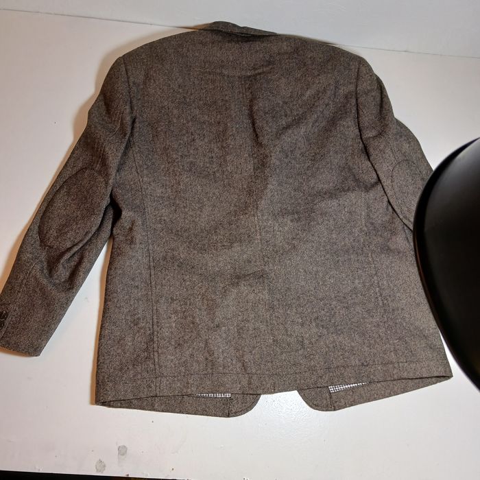 Marynarka ciemny brąz z wełną ciepła