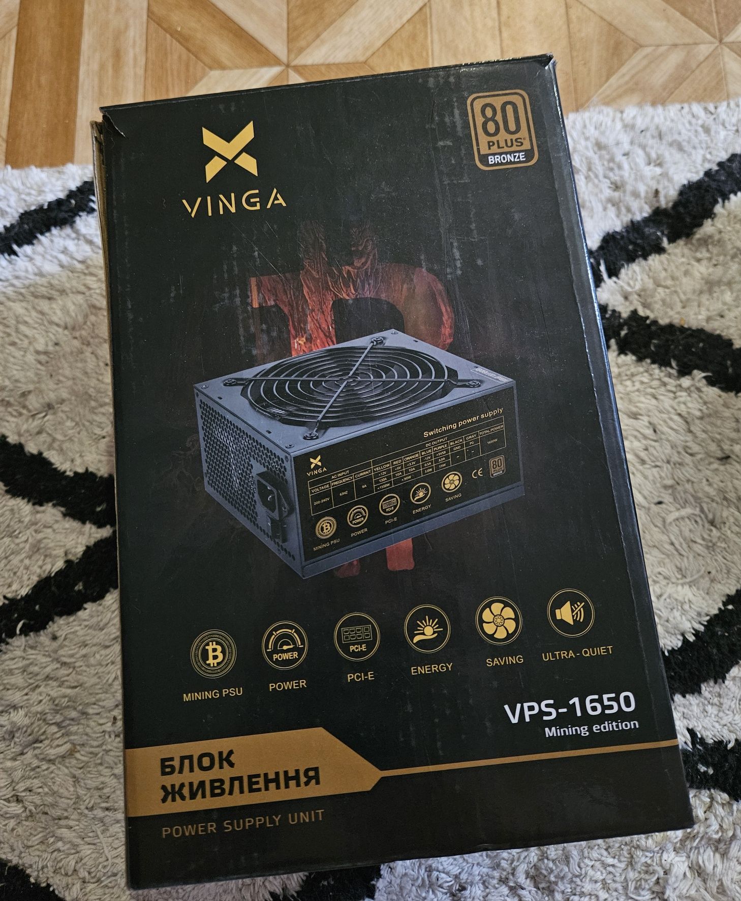 Блок питания Vinga 1650W (VPS- 1650 Mining edition) для майнинга 1650w