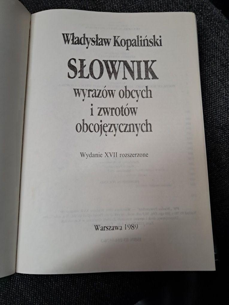 Slownik wyrazów obcych  i zwrotów obcojęzycznych