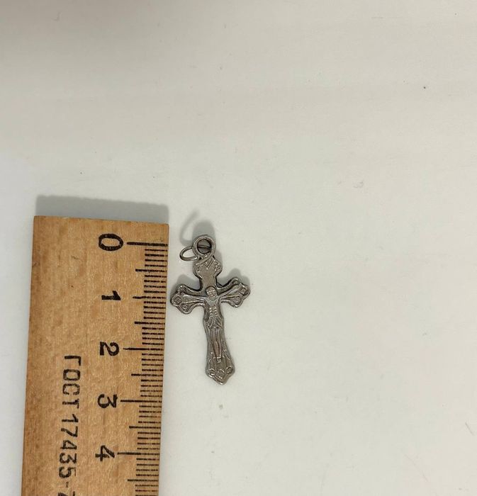 Підвіска хрестик срібний