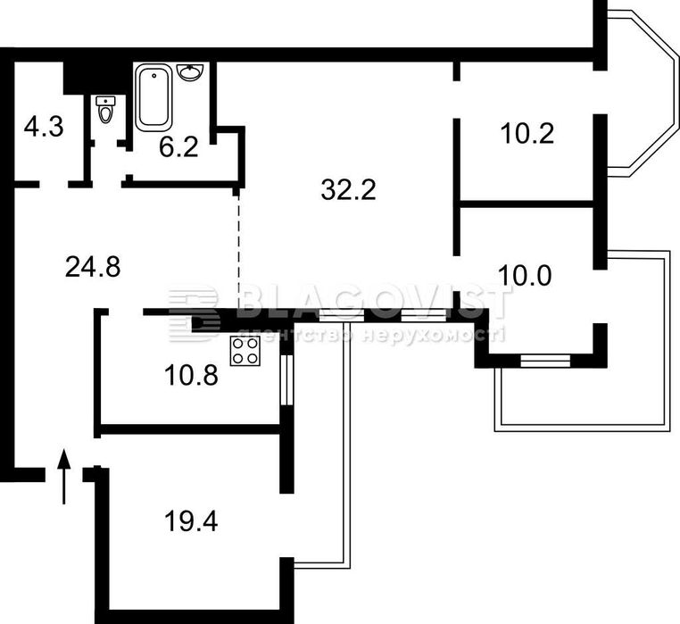 Продаж 4кімн. квартири 126м2_Хрещатик_Люкс