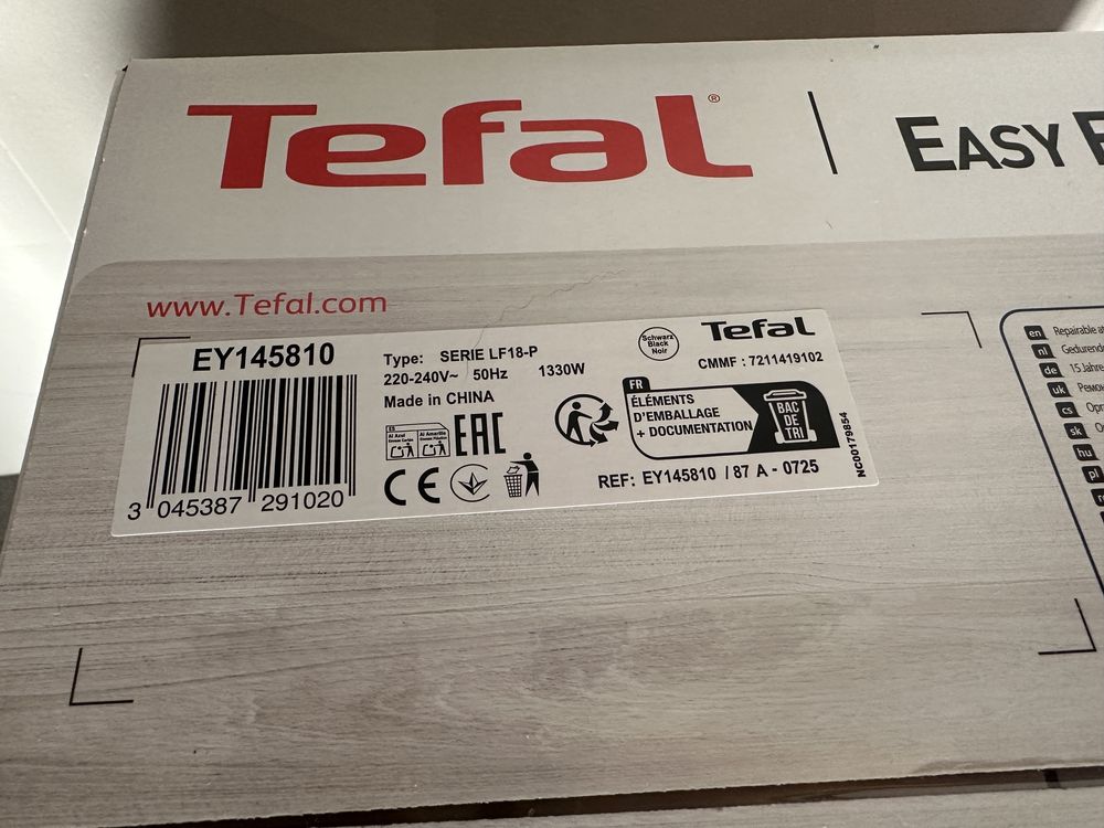 X Frytkownica beztłuszczowa Tefal Easy Fry Compact”  3L 1300W