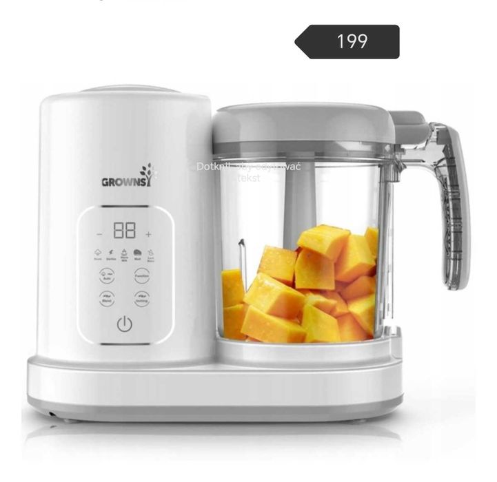 Parowar i mikser do żywności dla niemowląt