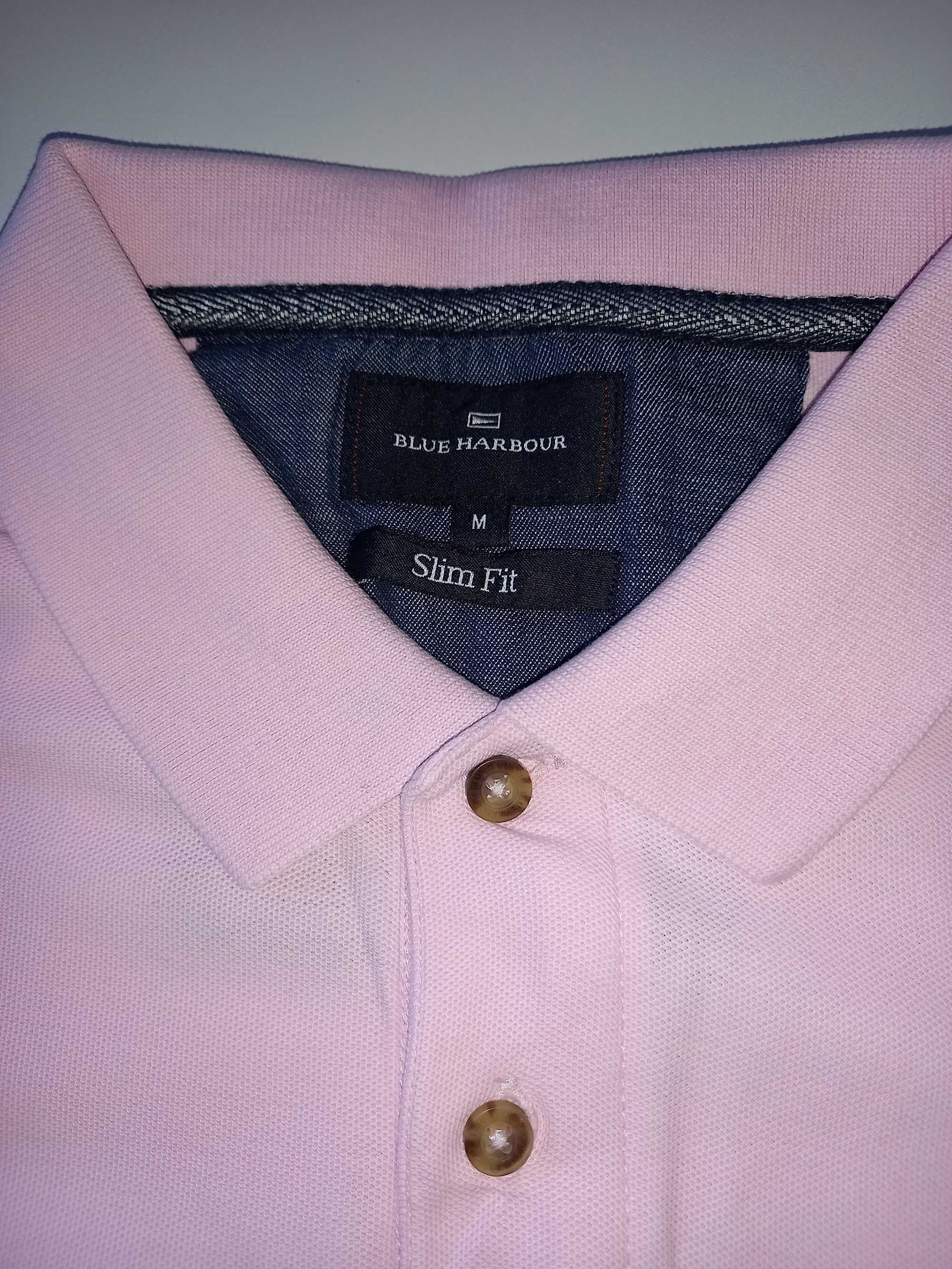 Zestaw 2 koszulek polo marki Mark&Spencer rozm M kolor różowy