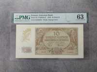 10 złotych 1940 GG H PMG 63