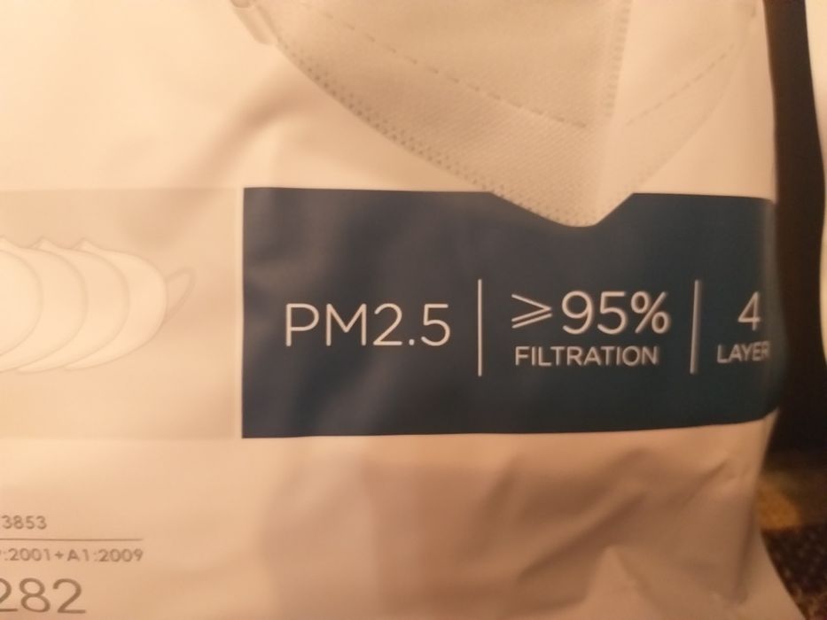 Медична Захисна 4-шарова маска PM2.5, 3D  контур дизайн