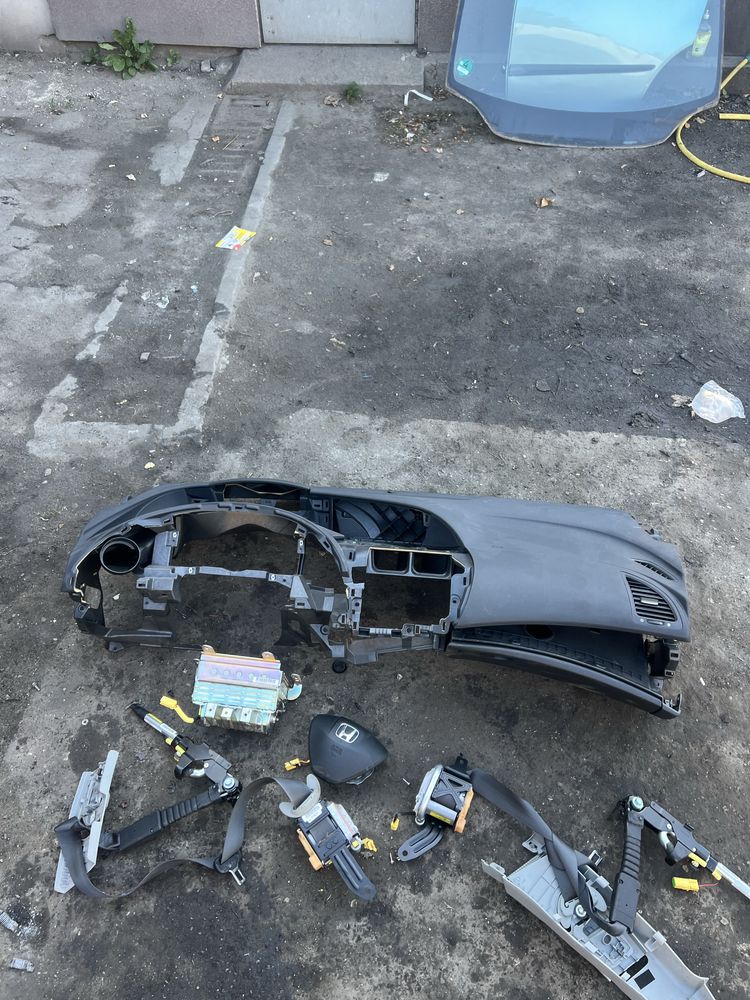 Kokpit deska rozdzielcza airbag honda civic 8 viii ufo pasy poduszki