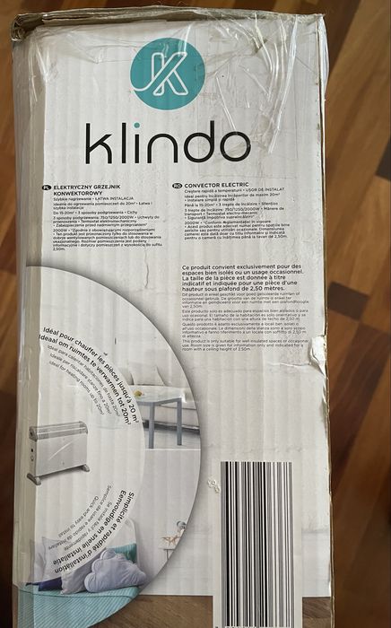 Grzejnik elektryczny konwektorowy Klindo 2000W nowy