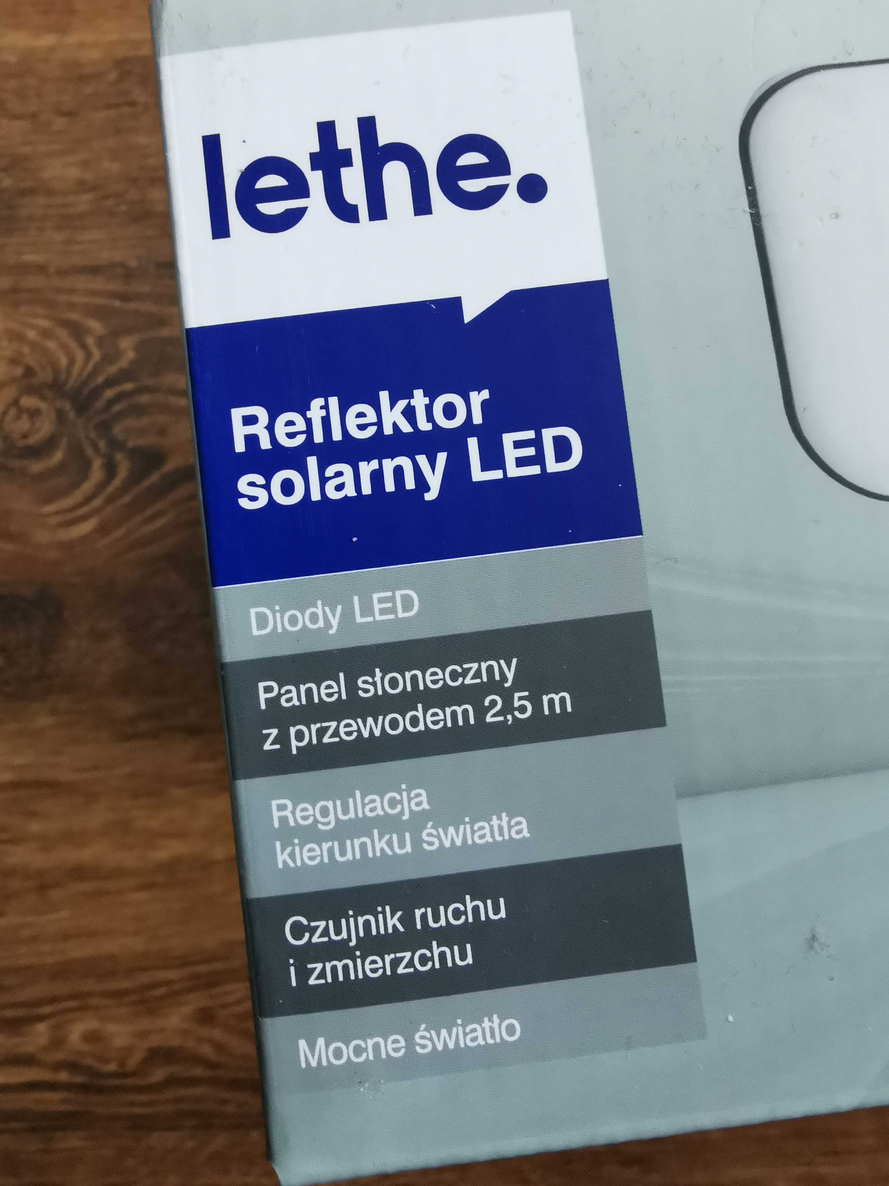 Lethe Duży Reflektor solarny LED z czujnikiem ruchu i zmierzchu Nowy