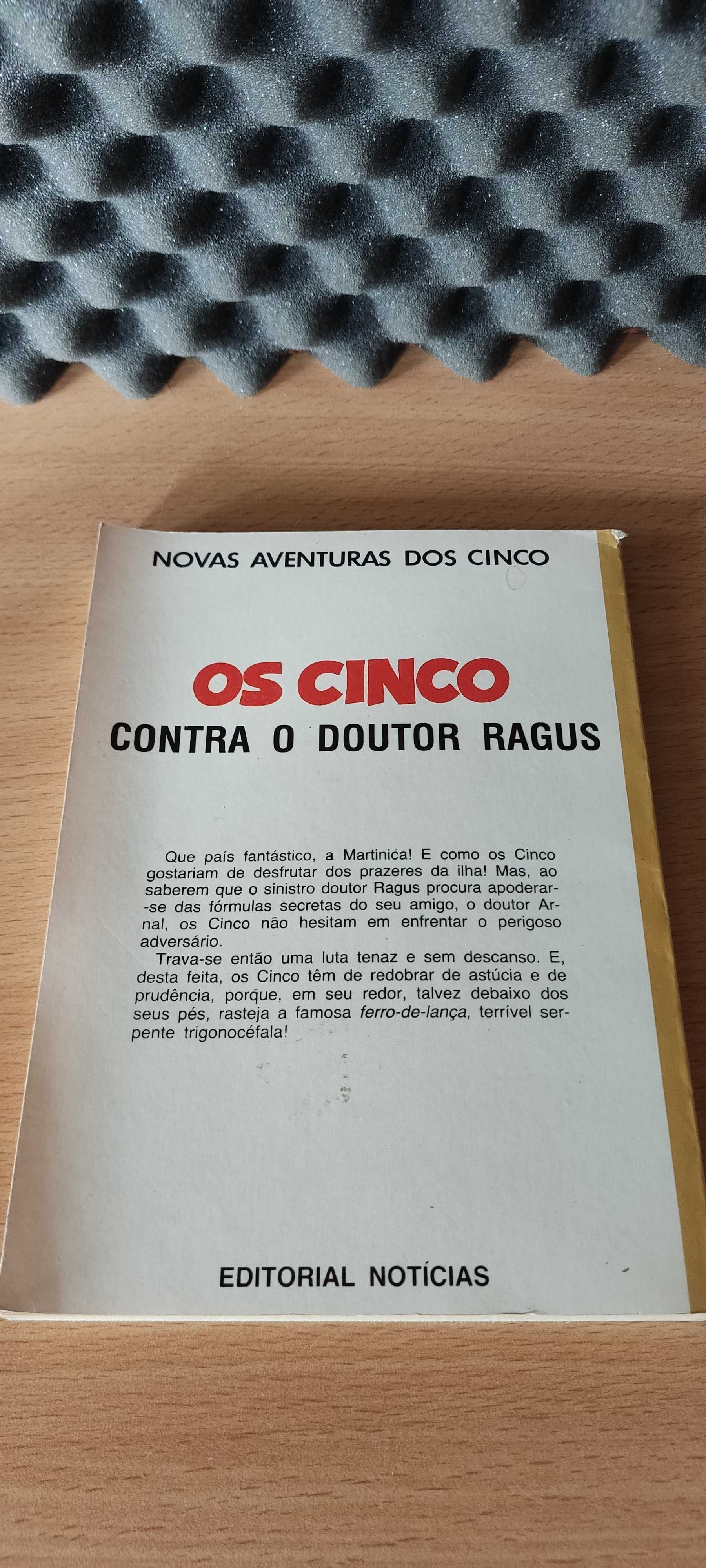 Livro "Os Cinco Contra o Doutor Ragus" (Novas Aventuras dos Cinco)