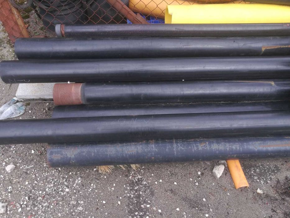 Rura stalowe bez szwu w izolacji izolowane podwójnie PE, dn 150