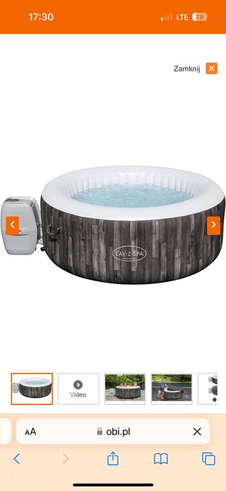 Jacuzzi dmuchane ogrodowe