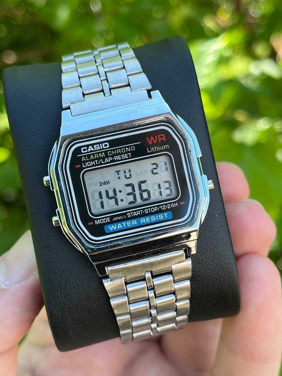 Годинник Vintage A159 silver-black | касіо A168 | часы касыо A158