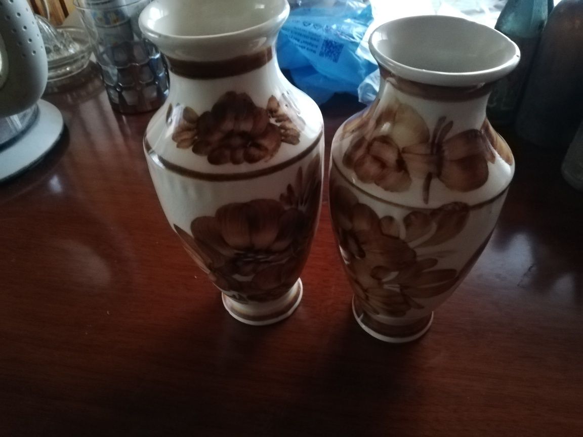 Dwa wazony ceramiczne Kolo fajans z PRL