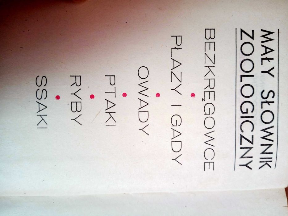 Mały słownik zoologiczny. Bezkręgowce