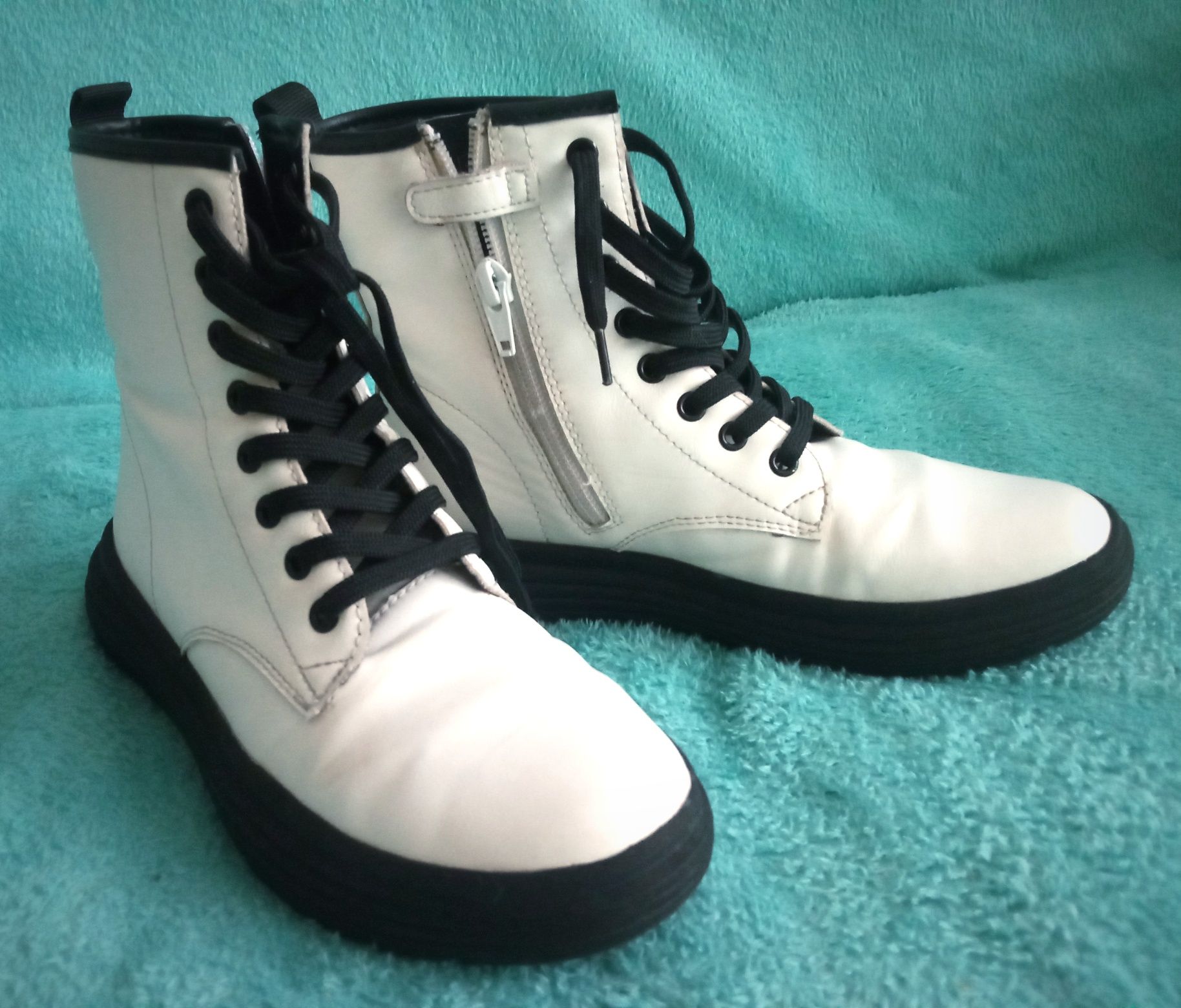 Buty GALNY Geox - 36 - stan bdb - białe - PUNK rock