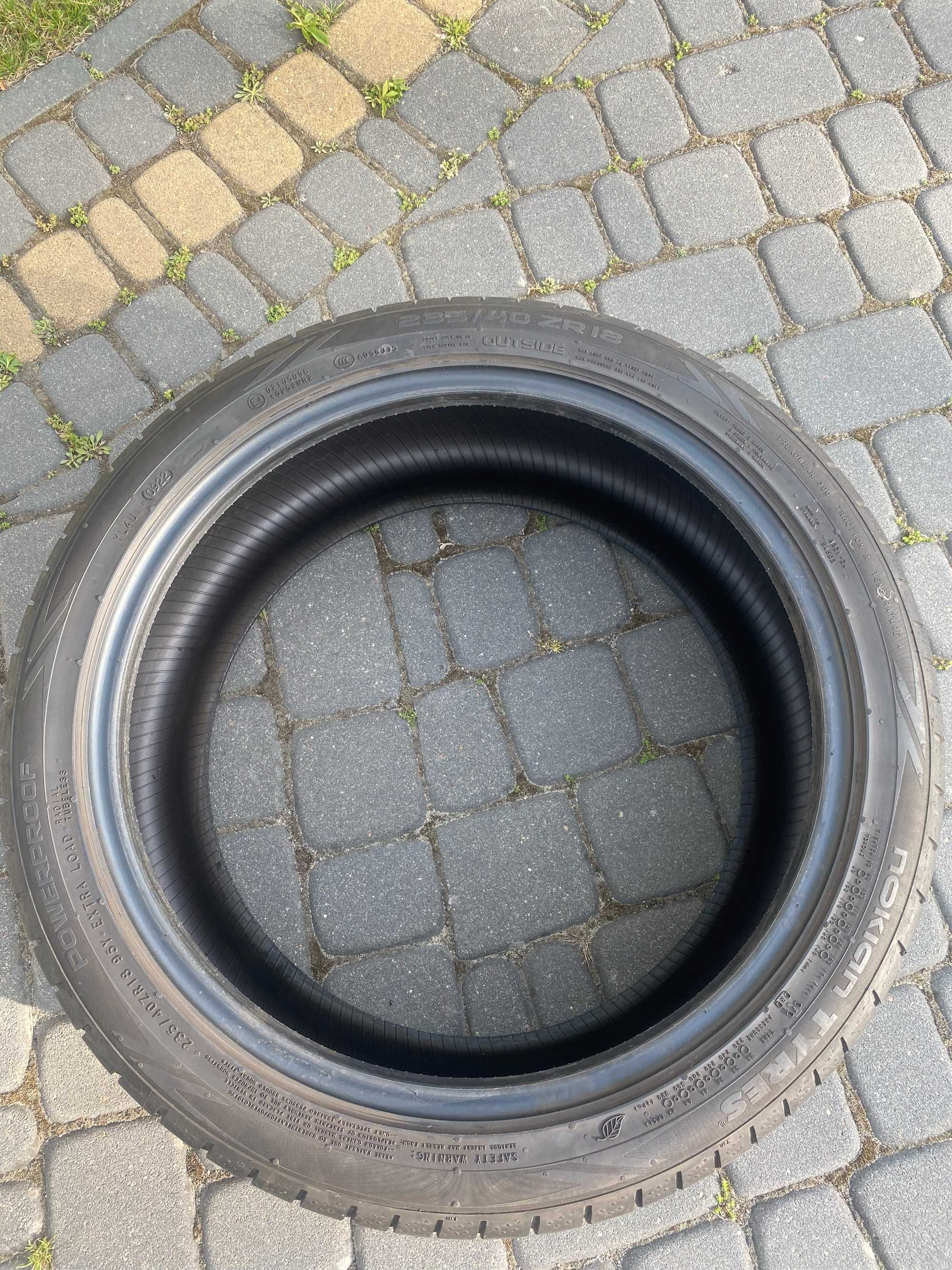 Opony letnie Nokian Tyres Powerproof 235/40 ZR18 2022 rok.