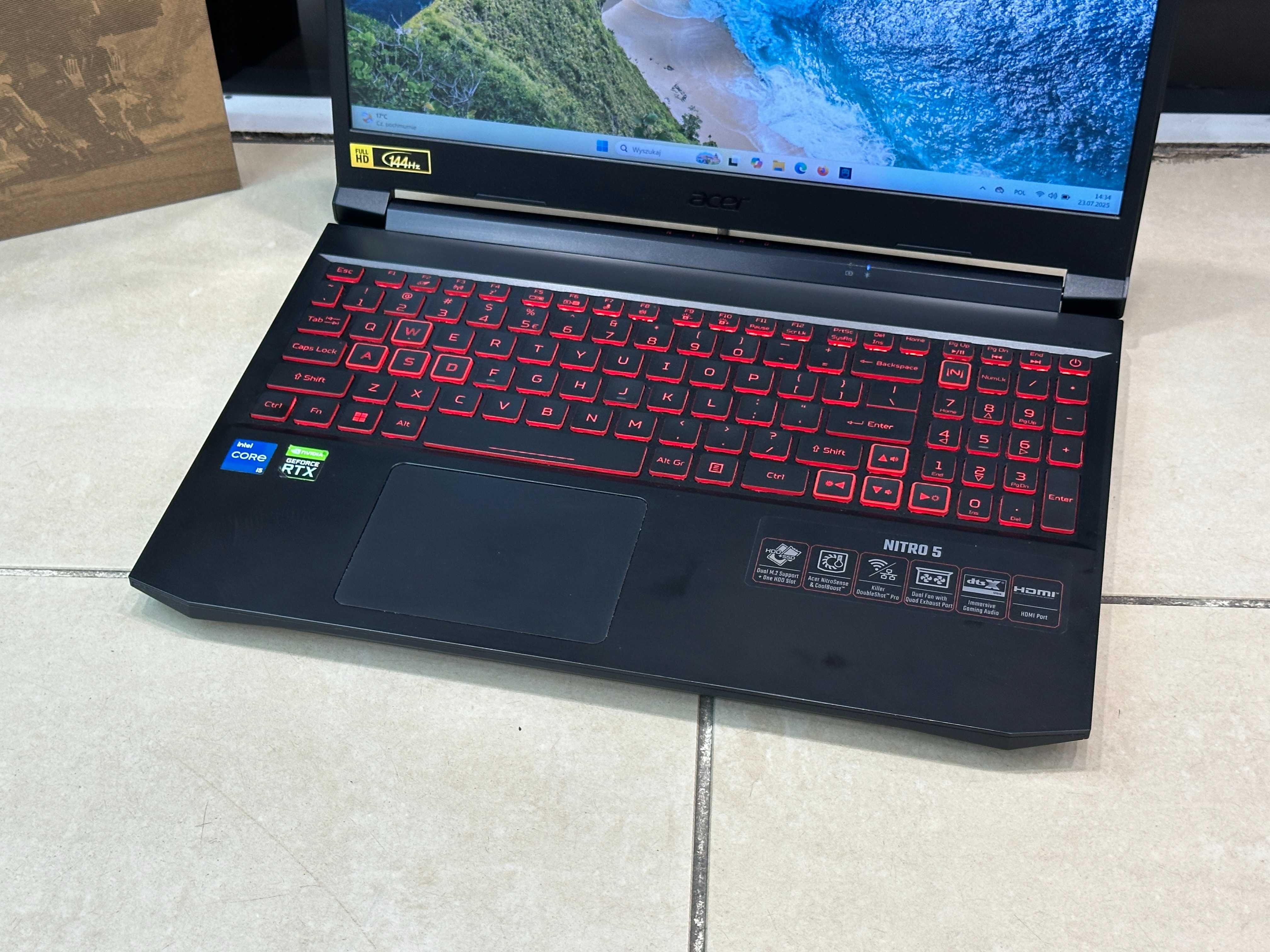Laptop Gamingowy Acer Nitro 5 | i5-11400H | RTX 3050Ti | 16GB