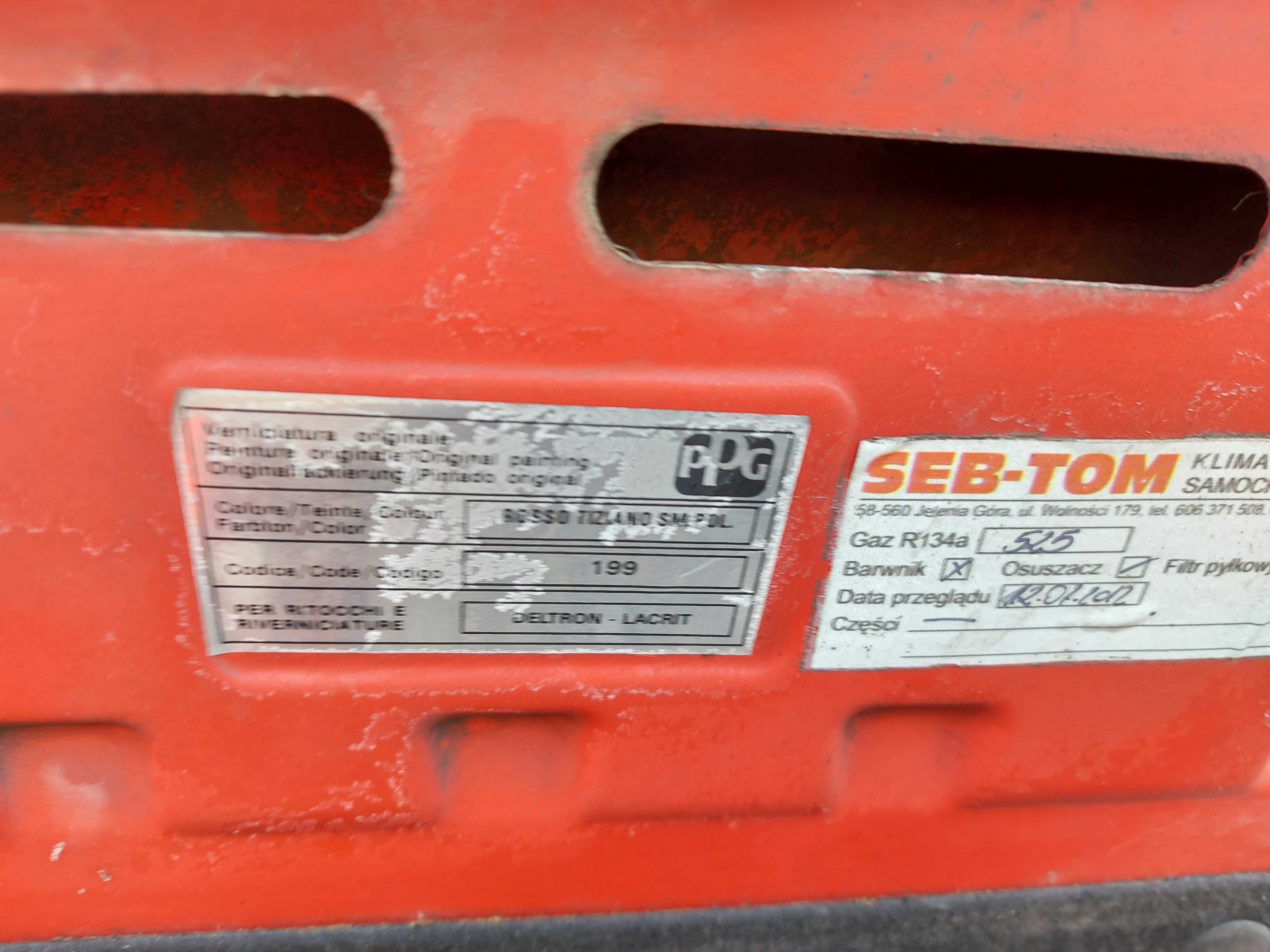 Fiat Stilo 199 ROSSO TIZIANO wszystkie części FV dostawa