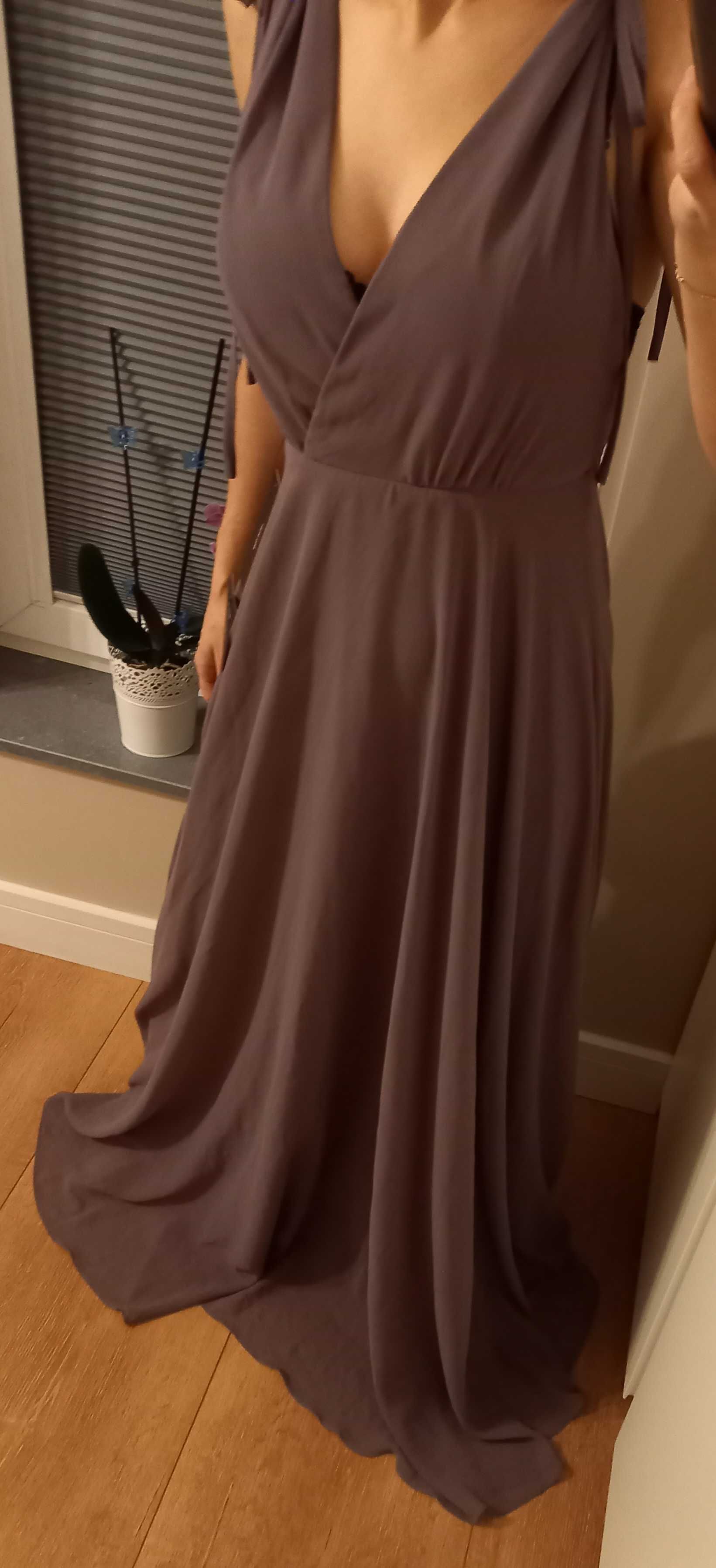 Sukienka maxi XS Lulus fioletowa
