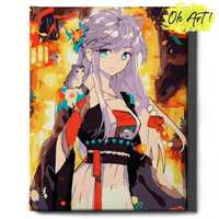 Malowanie po numerach, 40x50 cm - Dziewczyna z anime / Oh-Art