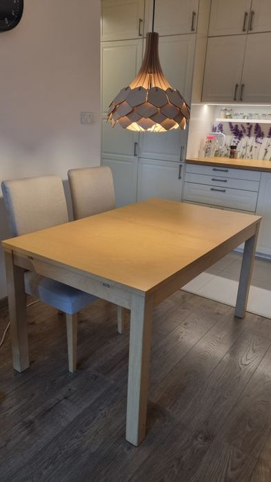 Stół Rozkładany Ikea Bjursta z Okleiną Dębową 140–220 cm