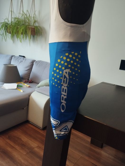 Spodenki kolarskie na szelkach Orbea fajne na rower rowerowe