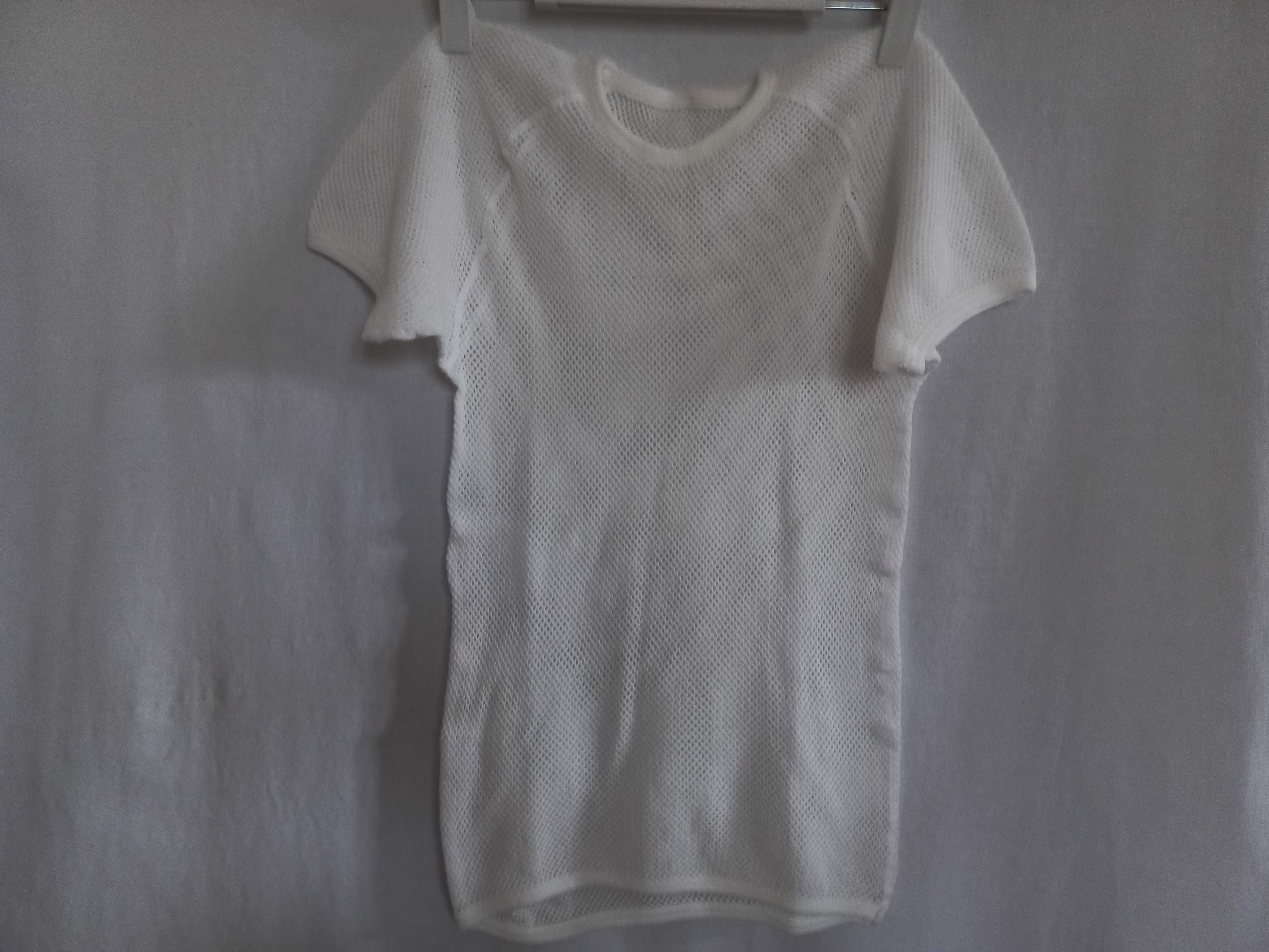 T-shirt SIATKA Koszulka biel r. 36-40 Unisex NOWE